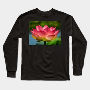 Pink Lotus Flower Long Sleeve T-Shirt